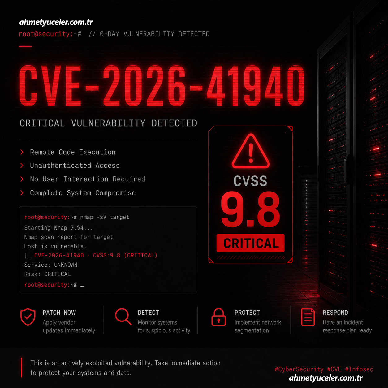 cPanel Güvenlik Açığı: Yetkisiz Erişim ve Veri İhlali Riski: CVE-2026-41940 KRİTİK