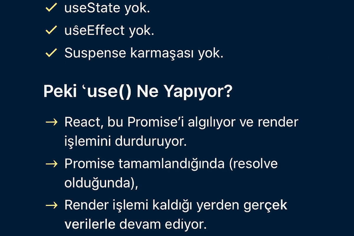 Tanışın: Yeni Hook – use()